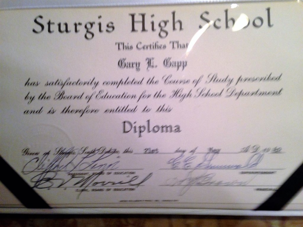 1962 Diploma